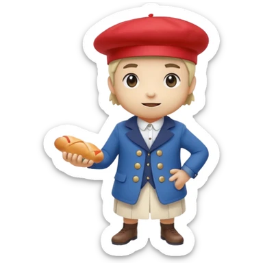 A Pokémon monster based on the theme of France  sticker