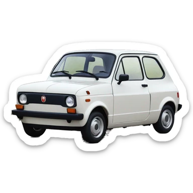front of friendly little Fiat 126 sticker