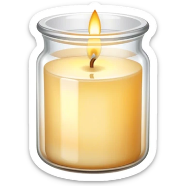   scented candle in a jar sticker