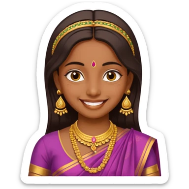 South India aesthetics for a girl’s picture  sticker