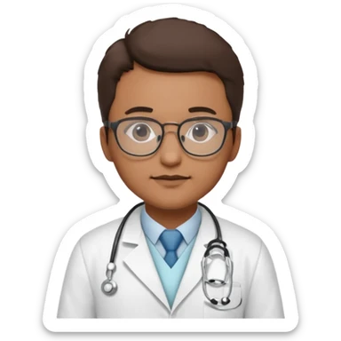 A doctor creating a protocol sticker