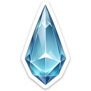 Crystal shard (No background) sticker