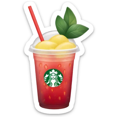 Strawberry lemonade açaí Starbucks drink sticker