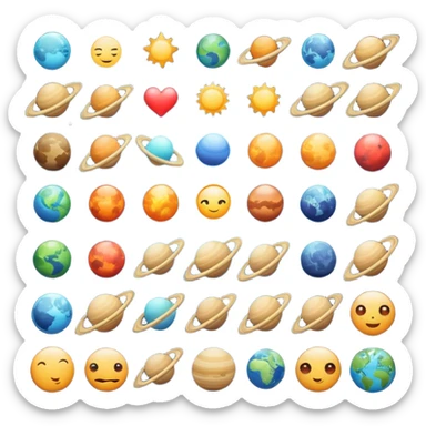 Everything in the universe sticker