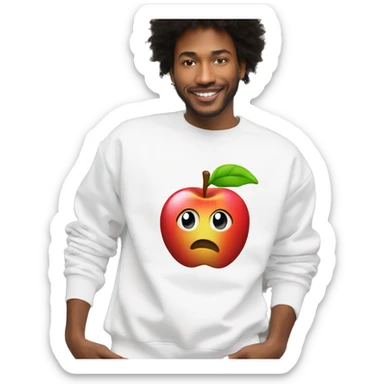 apple sweatshirt sticker