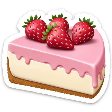 strawberry cheesecake sticker