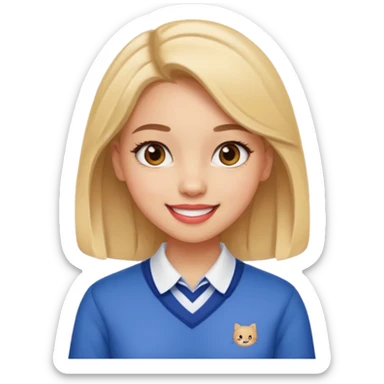 Baddie preppy aesthetic cute sassy sticker