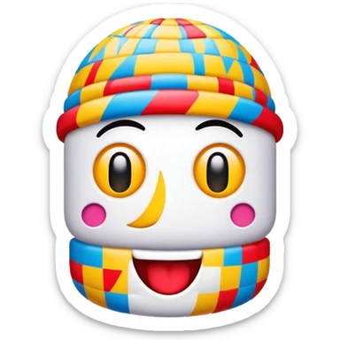 Cinematic Realistic Zagreb Film Festival Pop Culture Emoji, showcasing a vibrant, artistic festival atmosphere rendered with dynamic textures and cinematic, festive lighting. sticker