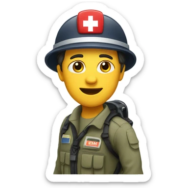 search an rescue personnel sticker