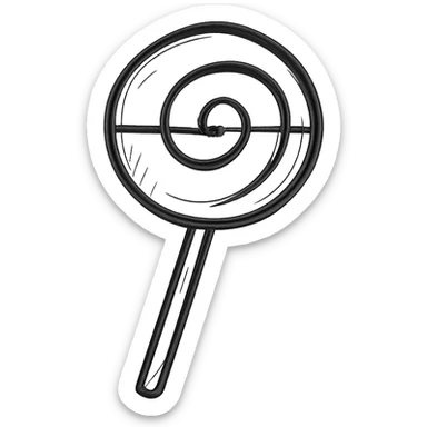 A lollipop sticker