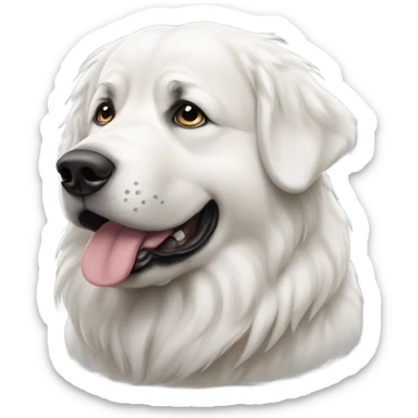 Great Pyrenees crying  sticker
