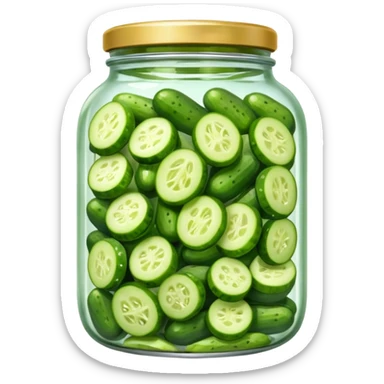 a jar of pickled cucumbers






 sticker