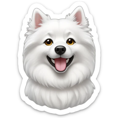 American Eskimo dog sticker