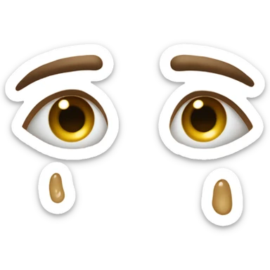 Sick with snot dripping down nose sticker