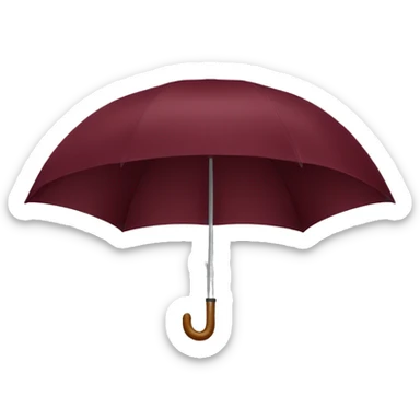 Burgundy umbrella  sticker