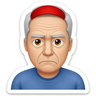 frustrated male aged 58 emoji sticker