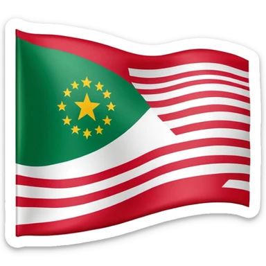 Flag of andalousia sticker
