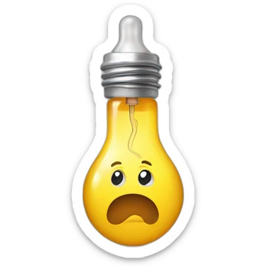 Une ampoule sur nounours sticker