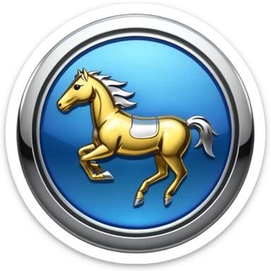 mustang logo sticker