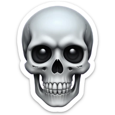 Black hole skull sticker