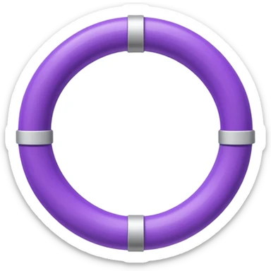 purple hula hoop sticker