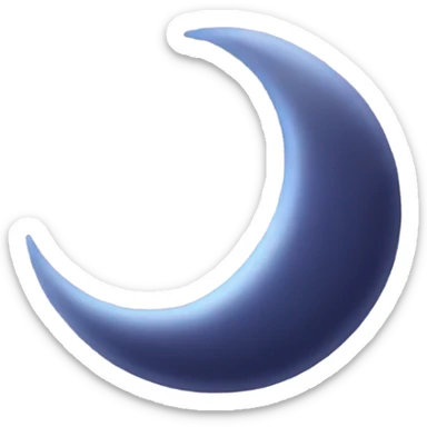 crescent moon  sticker
