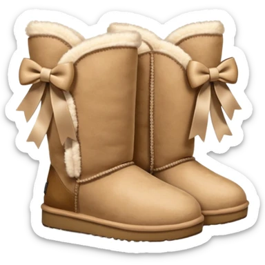 Uggs with bows sticker