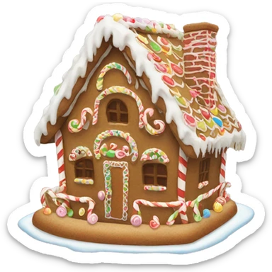 Gingerbread house sticker