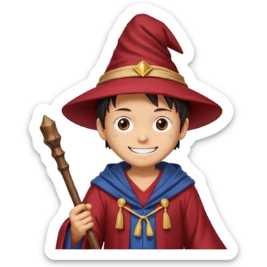 luffy one piece Wizard sticker