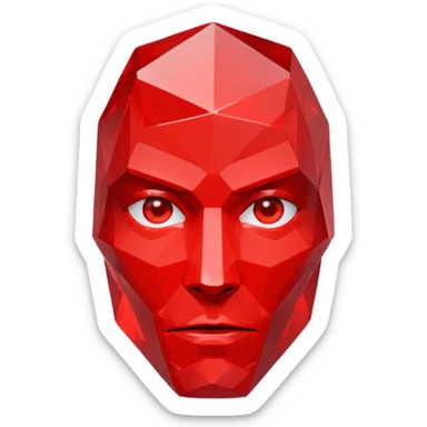 SUPERHOT game head sticker