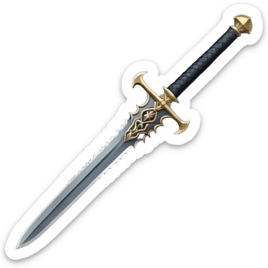 medieval goth sword sticker