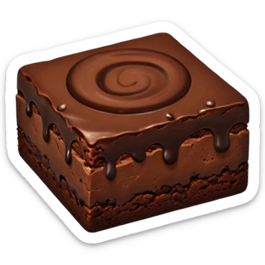 Brownie emoji sticker