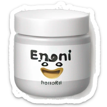 hand cream jar sticker