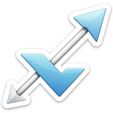 Flèche blanche a gauche sticker