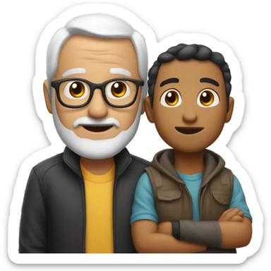 Papa Y hijo sticker