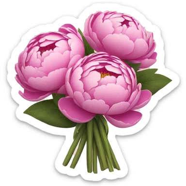 peony bouquet  sticker