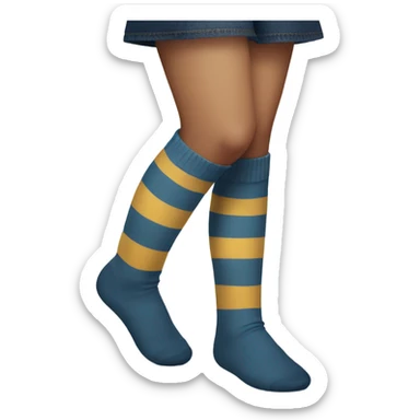 Girl wearing knee socks  sticker