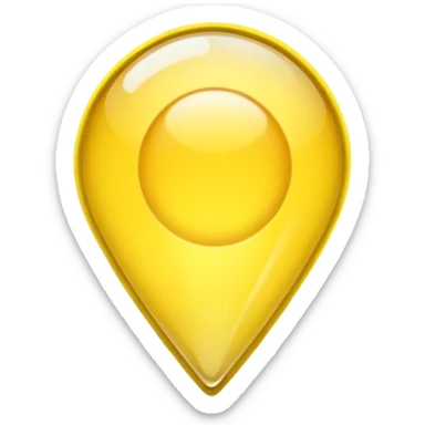  Yellow. Glass Pin location  sticker