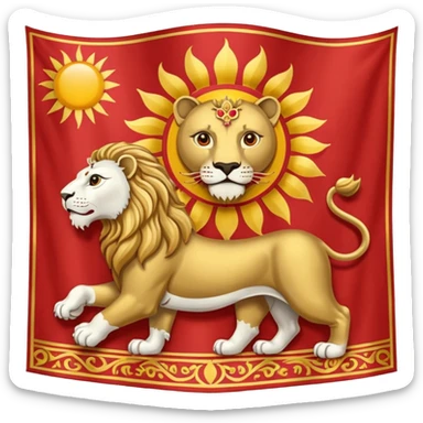 پرچم شیر و خورشید ایران sticker