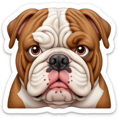 email bulldog inglés sticker