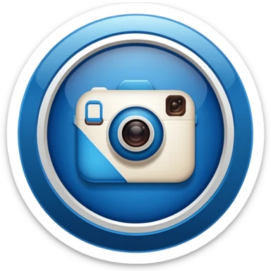 A high-resolution 2D icon of an Instagram-style verified badge. 8 jagged circle sticker