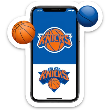 Phone emojis new york knicks sticker