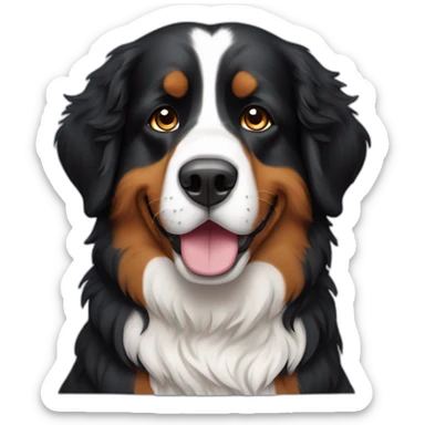 Space traveler Bernese mountain dog sticker