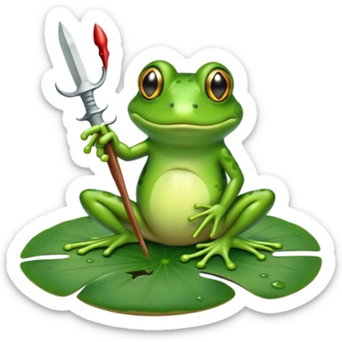 Frog Stabbing  sticker