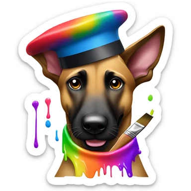 malinois artist sticker