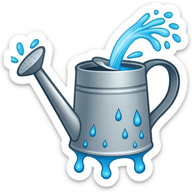 Make the water more animated with lively splashes and motion in the style of emoji. Remove the background. sticker