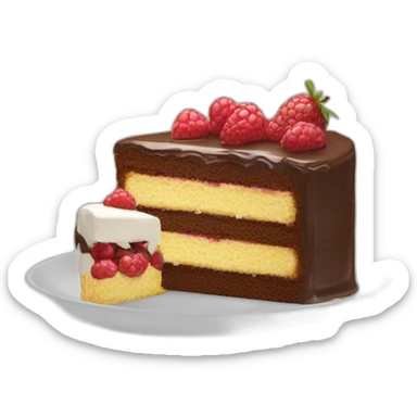 Une personne qui mange un gâteau pourrie  sticker