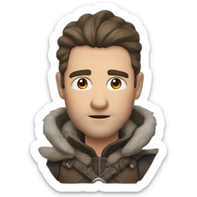 ned winter is coming sticker