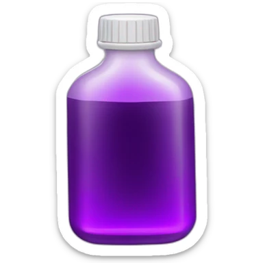 Purple cough syrup with the name "promethazine" sticker