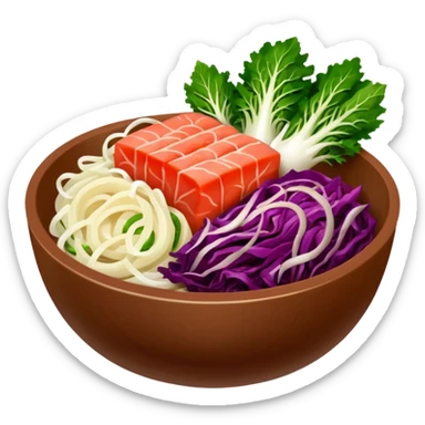 kimmchi dish brown bowl sticker